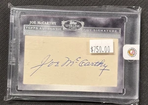 2006 Topps Sterling Joe McCarthy Cut Autograph Auto Signature #CUT58 MLB - Picture 1 of 3