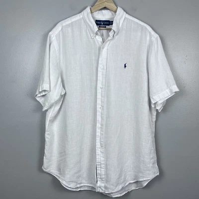 Ralph Lauren Men's Classic Fit 100% Linen Lightweight Button Down Shirt Size XL - Image 1 of 4