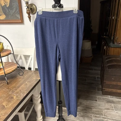 Denim & Co. usado Joggers Active azul marino con negro talla L Foto 1 de 2