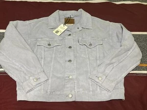 Levi's Fresh 90's Corduroy Trucker Jacket in Light Purple Women's Size L NWT $98 - Picture 1 of 4