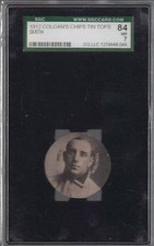 1912 Colgan's Chips TIN TOPS TYPE CARD ~SMITH~ SGC 84 NM 7
