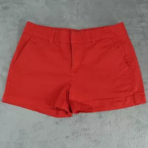 Khakis by Gap Chino Shorts Damen 0-28x3 Mid-Rise Light-Stretch Flat-Front rot - Bild 1 von 12
