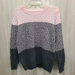 Croft & Barrow L Sweater 100% Cotton Multi-color - Picture 1 of 9