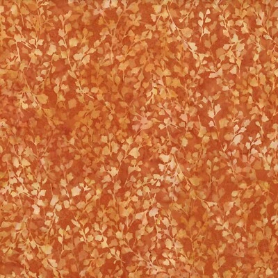 Hoffman - Bali Batik - Autumn Trail - Vine Leaf - Squash, Fabric by the Yard - Image 1 of 4