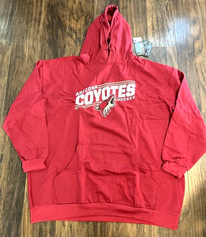 Majestic Men's 6XL Red Arizona Coyotes Hoodie Sweatshirt Logo NHL Hockey NWT! Cover