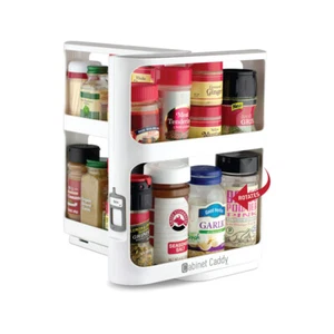 Spice Rack Organizer for Cabinet - Slide & Rotate Kitchen Organizers and Storage - Picture 1 of 9