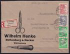 67319) ROTTENBURG (Neckar) 1933 Reklame-Umschlag Messer Schere Henke Einschreibe
