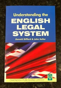 Understanding the English Legal System Cavendish Gifford & Salter 1997 SC - Picture 1 of 2