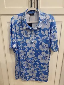 Men’s YATTA GOLF Polo Short Sleeve Shirt Floral Polyester Spandex Size XL - Picture 1 of 3