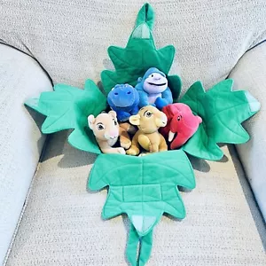 Vtg Disney Lion King Leaf Bag Carry Plush Play Set Simba Nala Hippo Gorilla - Picture 1 of 9