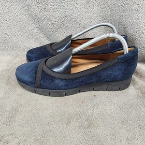 Clarks Zapatos Mujer 9.5 Azul Gamuza Daelyn Artesanal Cómodos Pisos - Imagen 1 de 11