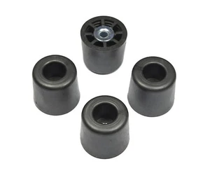 4 LARGE EXTRA TALL ROUND RUBBER FEET BUMPERS 1.250W x 1.125H  US MADE / FREE S&H - Picture 1 of 5