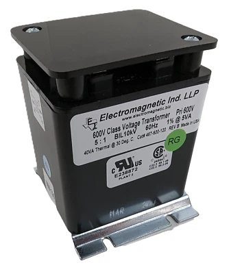 Electromagnetic 467-600-120 Voltage Transformer 600VacPRI 120VacSec Single Phase - Image 1 of 4