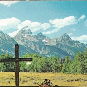 Jackson Hole WY - Vista desde Capilla de la Transfiguración - Postal - PC1378 - Imagen 1 de 3