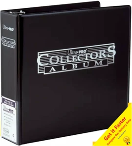 Ultra Pro BLACK Collector Album 3 Ring Binder FOLDER Pokemon MTG AFL Yugioh - Picture 1 of 12