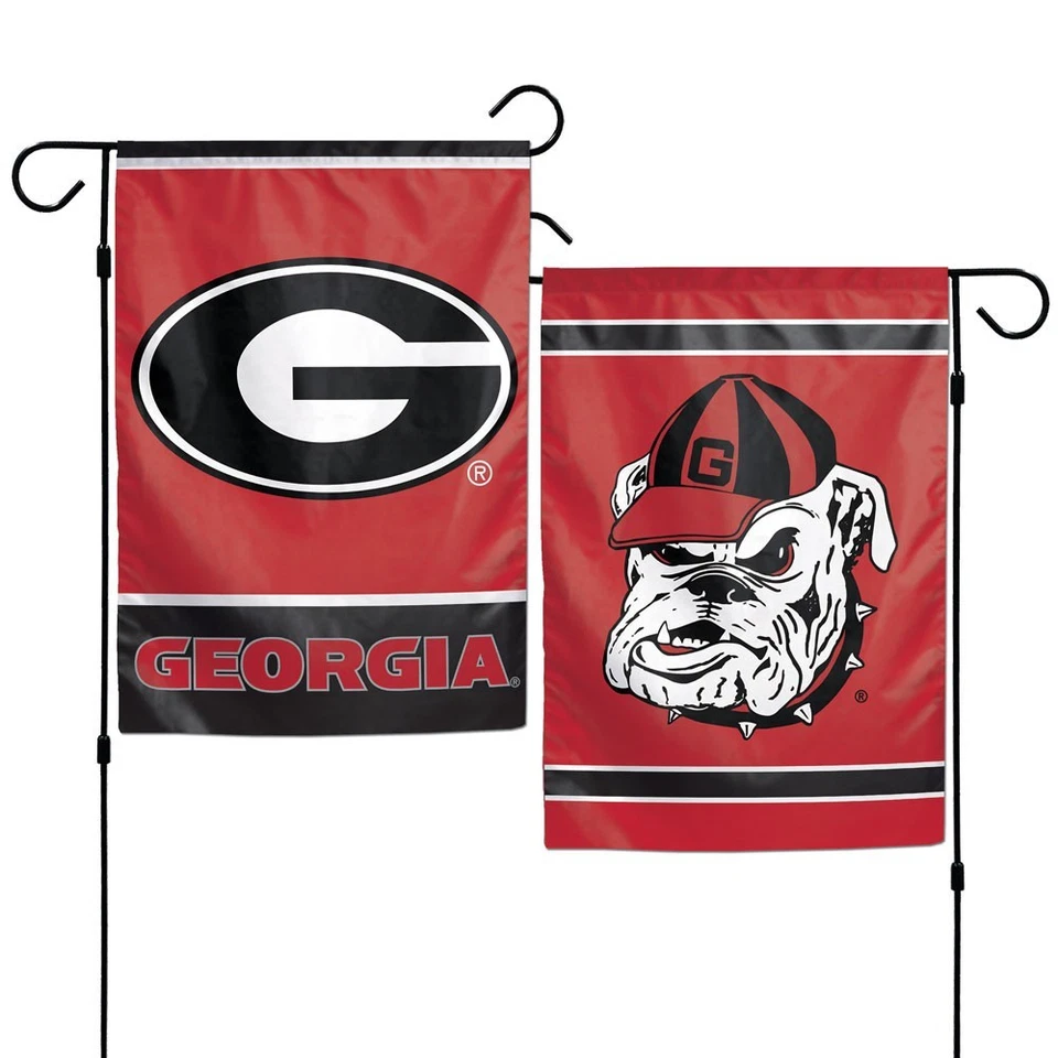 Georgia Buldogs NCAA Wincraft Double Sided 12x18 Garden Flag FREE - Image 1 of 1