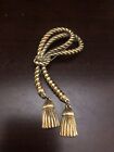 Vintage Avon Tassel Brooch Knotted Rope Lasso Gold Tone Pin