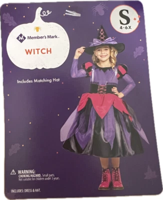 MIEMBROS MARCA BRUJA NIÑO DISFRAZ PEQUEÑO 4-6X Foto 1 de 2