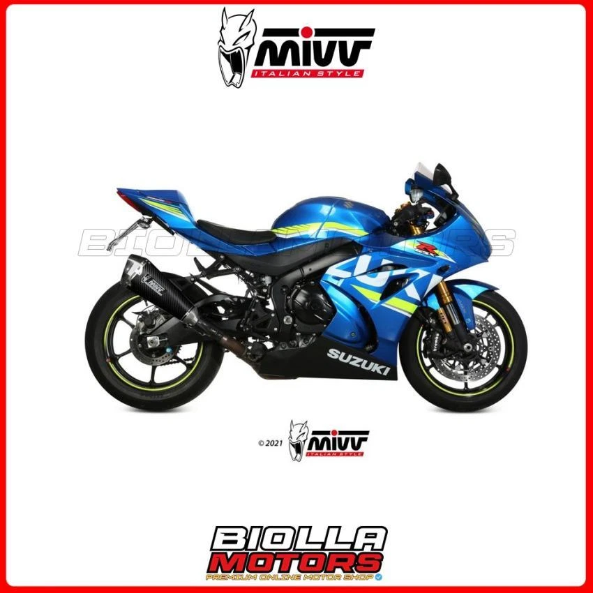 S.050.LDRC - Terminale Scarico MIVV DELTA RACE Nero SUZUKI GSX-R 1000 (17-20)