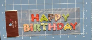 RARE Papyrus Do-Jiggies Happy Birthday Threaded Scrapbook Stickers - Picture 1 of 2