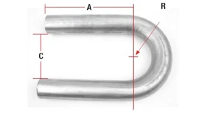 Dynomax Universal U-Bend PIPE Aluminized 4.25" Radius 2.5" Diameter PerFormance - Foto 1 di 5
