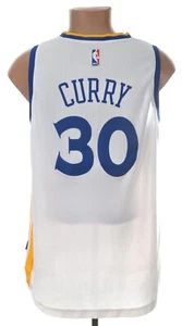 NBA GOLDEN STATE WARRIORS BASKETBALL SHIRT #30 CURRY ADIDAS SIZE L ADULT - Picture 1 of 11