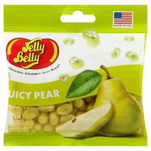 JUICY PEAR - Jelly Belly Jelly Beans - (3) 3.5oz BAGS - TASTY & FREE SHIPPING - Picture 1 of 4