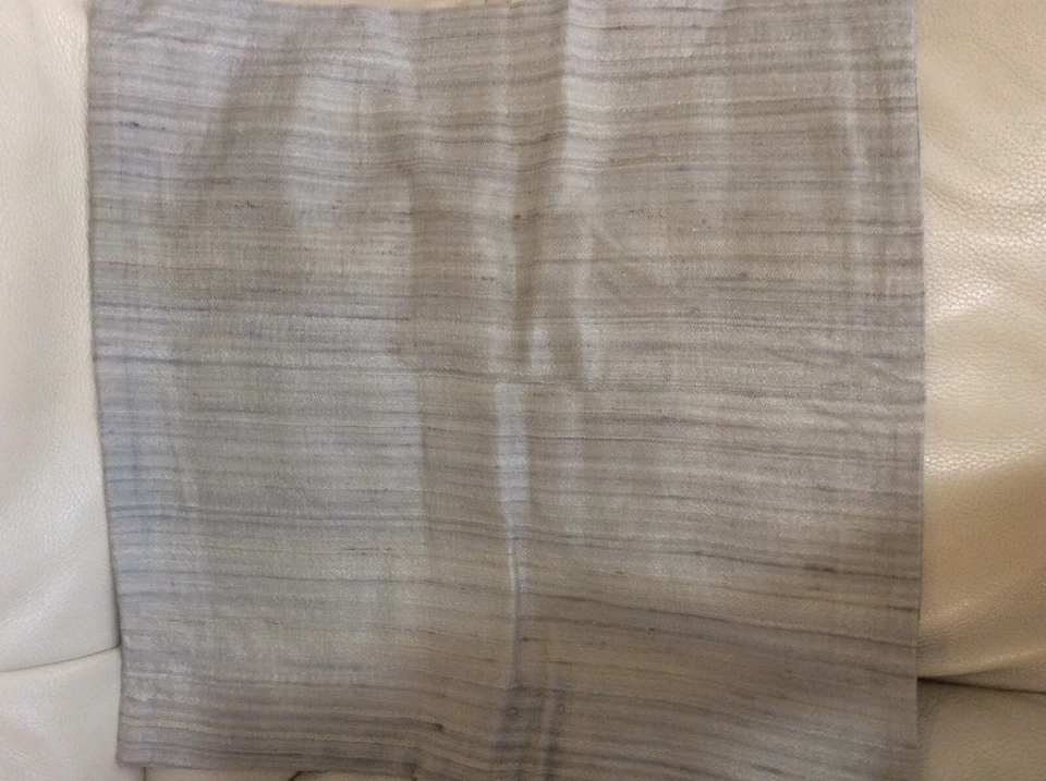 West Elm Woven Silk Square Pillow Cover NWT! 20x20 Silver Gray - Image 1 of 1