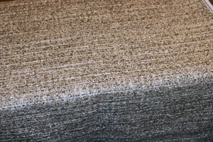 Tela de tapicería de tweed negro blanco gris remanente gordito 55" W x 36" L - Imagen 1 de 3