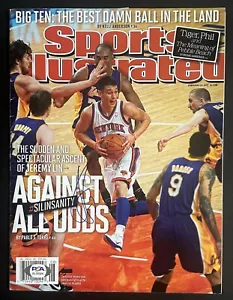 JEREMY LIN Signed Sports Illustrated No Label 2012 Knicks Linsanity Auto Psa Coa - Picture 1 of 9