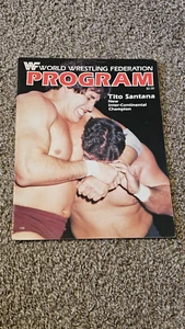 wwf PROGRAM VOLUME 110 WITH LINEUP SHEET MAGAZINE wrestling - Picture 1 of 3