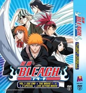 DVD Anime BLEACH Complete TV Series Vol.1-366 End+4Movie+2Sp+Live Action Movie - Picture 1 of 4