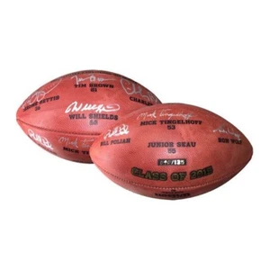 NFL HOF CLASSE 2015 CALCIO AUTOGRAFATO #d/125-Tim Brown🌟Jerome Bettis🌟Seau - Foto 1 di 12