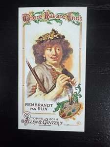 2014 Topps Allen and Ginter Mini Where Nature Ends #WNE05 Rembrandt Van Rijn - Picture 1 of 1