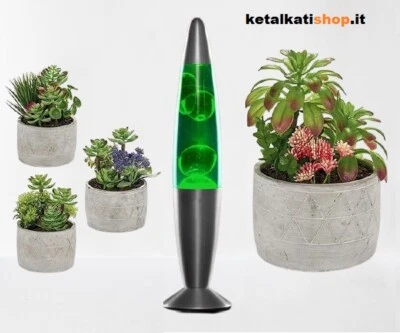 LAMPADA DA TAVOLO EFFETTO LAVA MAGMA  ARREDAMENTO 34 CM. BOLLE RELAX - Immagine 1 di 2