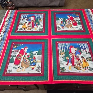 Santa Pillow Panel 35x42 Sharon Kessler or Concord Blocks - Picture 1 of 6