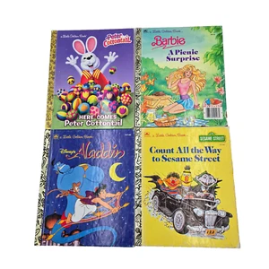 Little Golden Book Lot Peter Cottontail Aladdin Barbie Count All The Way To Sesa - Bild 1 von 6