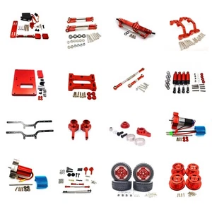 For 1/12 MN-D90 MN-99 MN-91 FJ-45 Rc car Aluminum Upgrade Parts Metal Refit Red - Picture 1 of 45