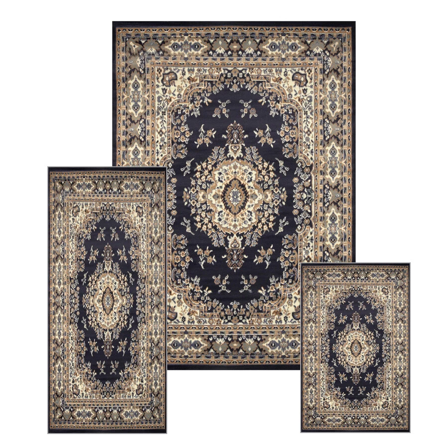Creative Home Area Rugs Ariana Rug 7069 Traditional Persian Medallion Navy 3