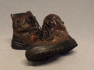 Itasca Leather Camo Insulated Water Proof Hiking Hunting boots men's size 9D   - Picture 1 of 7