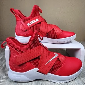 Nike Lebron Soldier 12 XII TB Promo Rojo/Blanco Para Hombre Talla 14 Nuevo AT3872-603 - Imagen 1 de 7