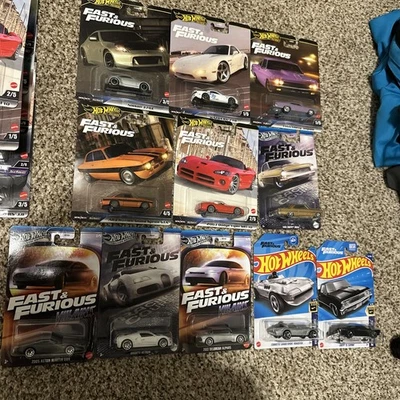 HOT WHEELS PREMIUM FAST AND FURIOUS LOT OF 15 IMPALA HELLCAT 370Z NOVA RX7 VIPER - Image 1 of 4