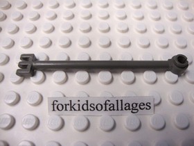 LEGO 4319 Hinge Bar 8L 6cm w/ 3 Fingers Open End Stud Old Dark Gray (4101)
