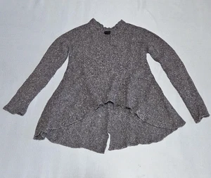 Suéter asimétrico para mujer RUNDHOLZ lana alpaca mezcla de lino gris talla S - Imagen 1 de 6