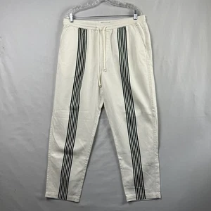 Pantalones Kith Barrow Para Hombres Medianos Marfil Verde Rayas Combo Cordón Conífera Nuevos - Imagen 1 de 16