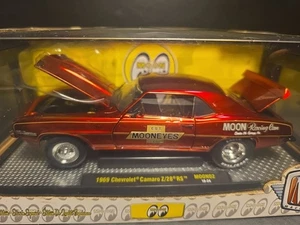 1:24 M2 MACHINES MOON-EYES SERIES CHEROLET CAMARO! RED! MOON-EYES! VHTF! RARE! - Picture 1 of 12