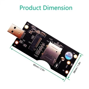 M.2 To USB 3.0 Adapter Riser Card With SIM Card Slot Computer Accessories - Afbeelding 1 van 8