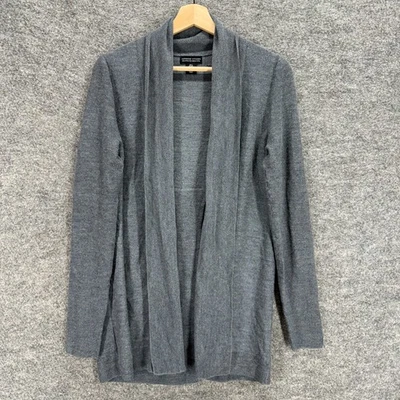 Cárdigan Adrienne Vittadini Mujer S Pequeño Gris Frente Abierto Lana Tejido Manga Larga Foto 1 de 4