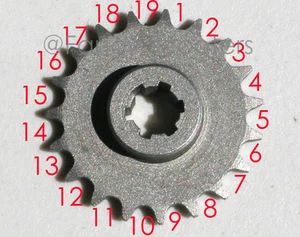 Dirve Sprocket V 19 Teeth/ BF05T (8mm pitch) Chain for gas/pocket bikes - Imagen 1 de 6