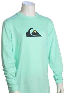 Quiksilver Boy's Solid Streak LS Surf Shirt - Beach Glass - New - Picture 1 of 1